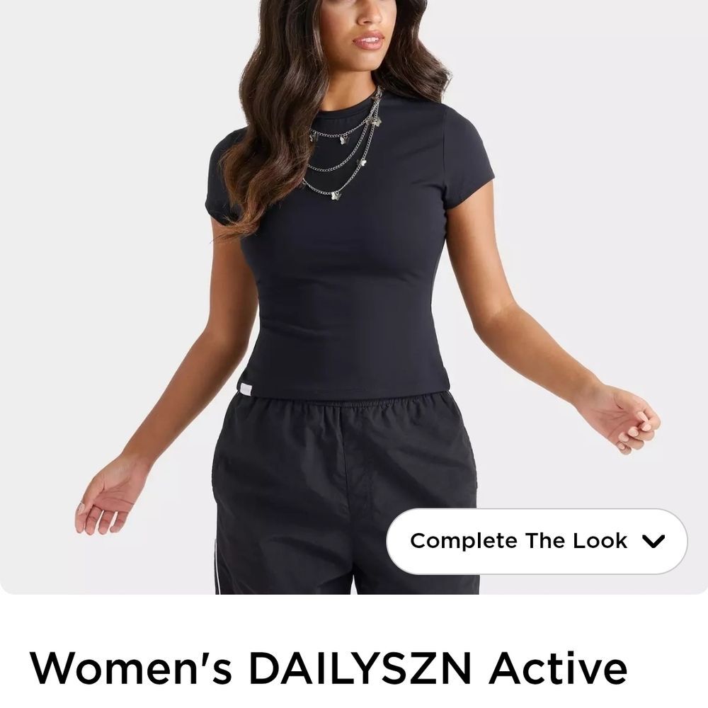 DAILYSZN Women’s Active Crop Top | Black | Size XL | Stretch Performance Tee